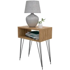 Garnero Arredamenti Comodini Cameretta|Comò-Set 2 comodini 45x59h cm moderni design industrial Jamar Rovere