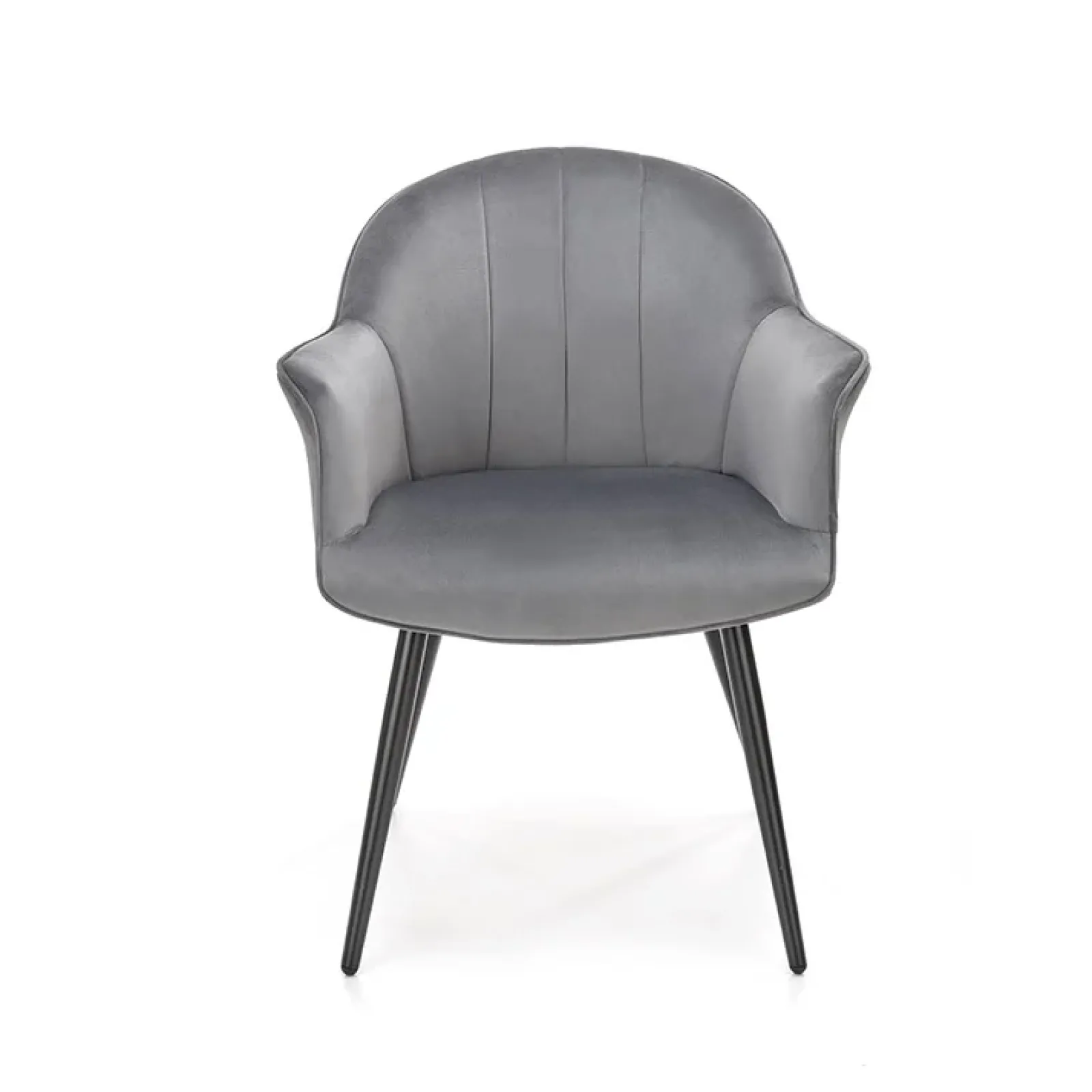 Garnero Arredamenti Poltrone Design|Poltrone Relax-Set 2 poltrone relax moderna in velluto grigio nero Chica