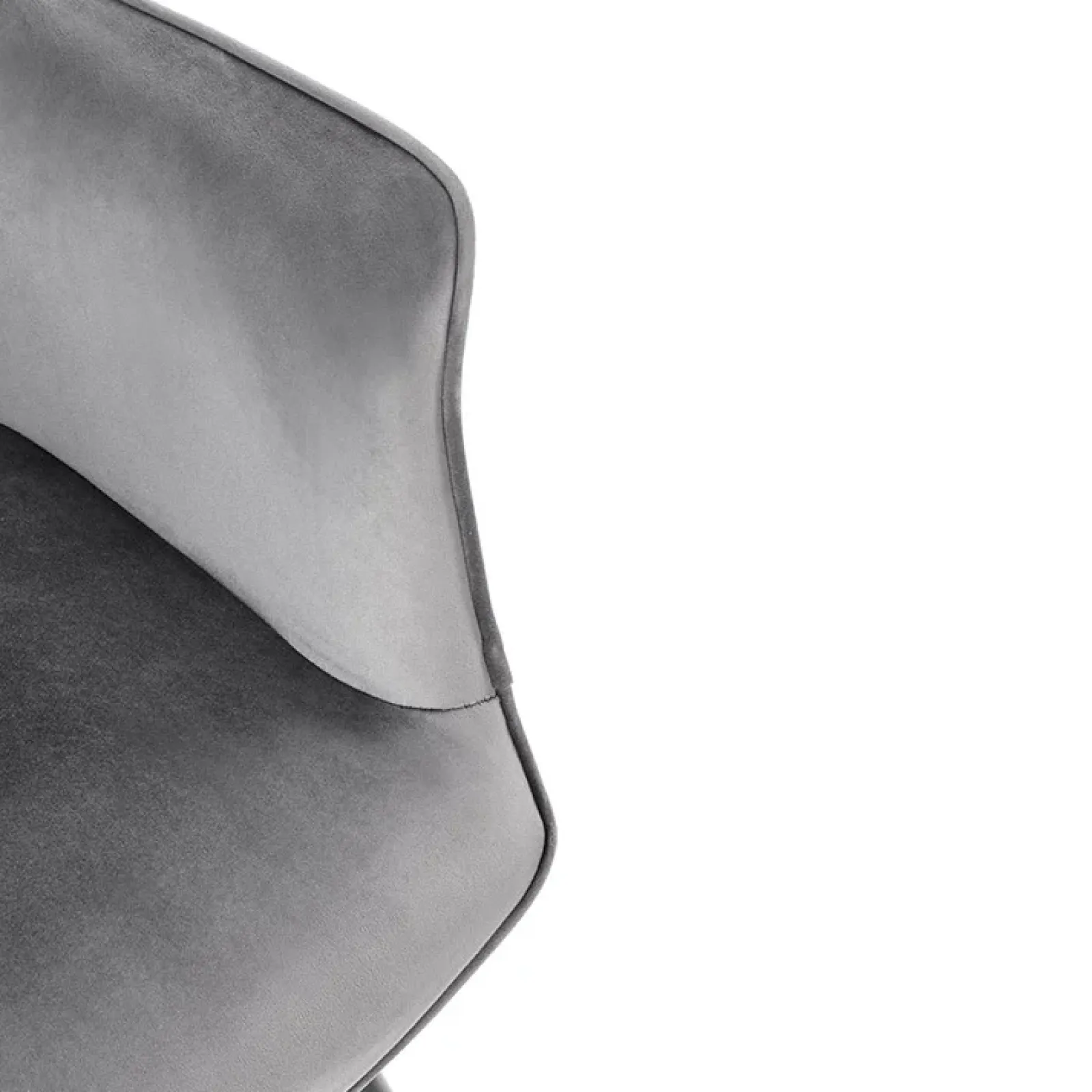 Garnero Arredamenti Poltrone Design|Poltrone Relax-Set 2 poltrone relax moderna in velluto grigio nero Chica