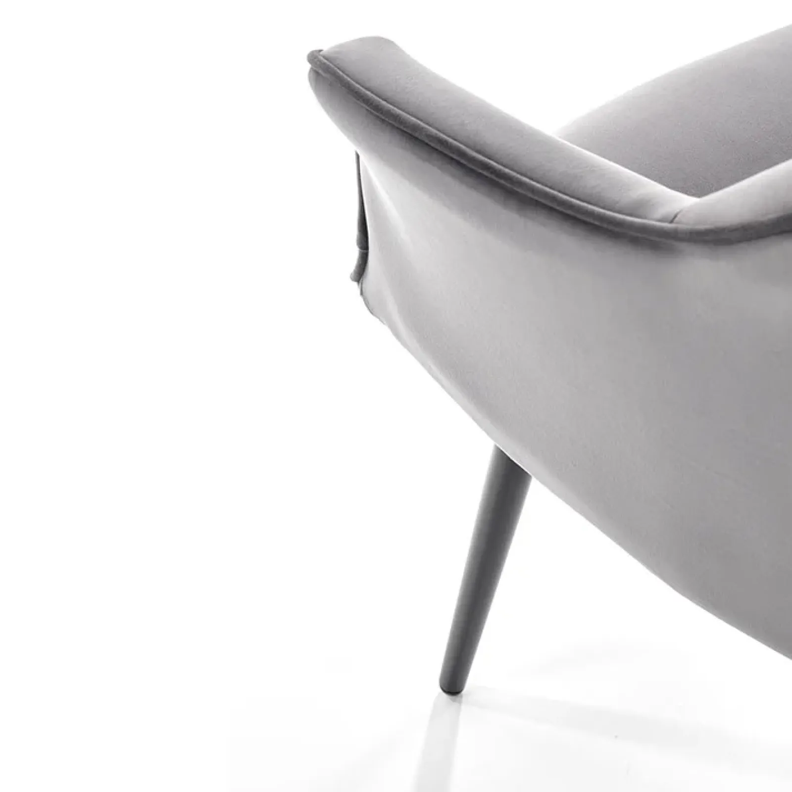 Garnero Arredamenti Poltrone Design|Poltrone Relax-Set 2 poltrone relax moderna in velluto grigio nero Chica