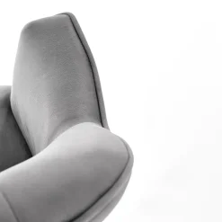 Garnero Arredamenti Poltrone Design|Poltrone Relax-Set 2 poltrone relax moderna in velluto grigio nero Chica