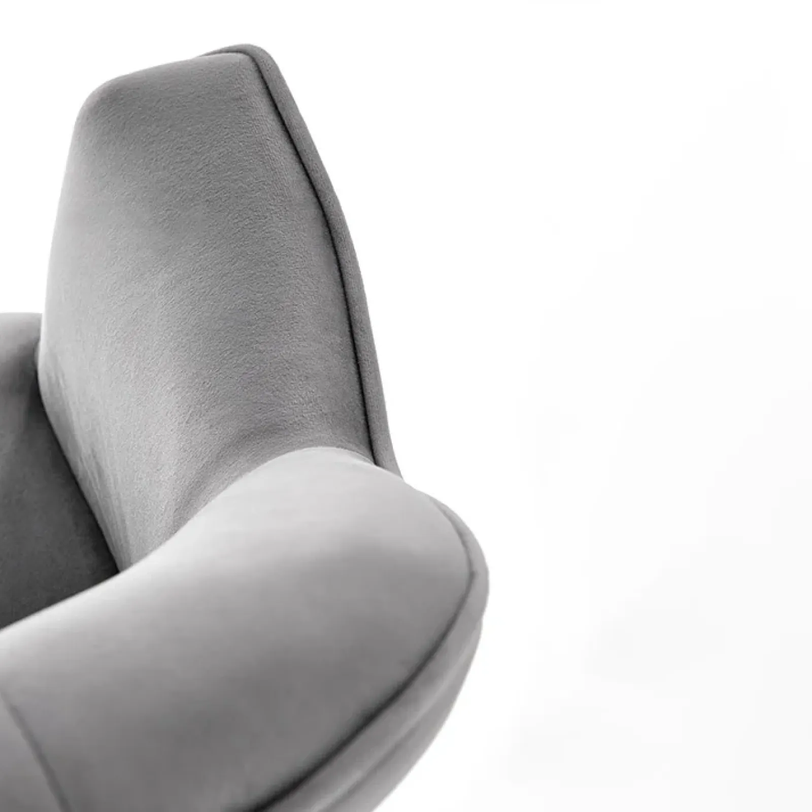 Garnero Arredamenti Poltrone Design|Poltrone Relax-Set 2 poltrone relax moderna in velluto grigio nero Chica