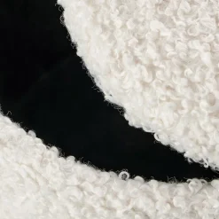 Garnero Arredamenti Pouf-Set 2 pouf rotondi contenitore imbottiti panna rovere Masato