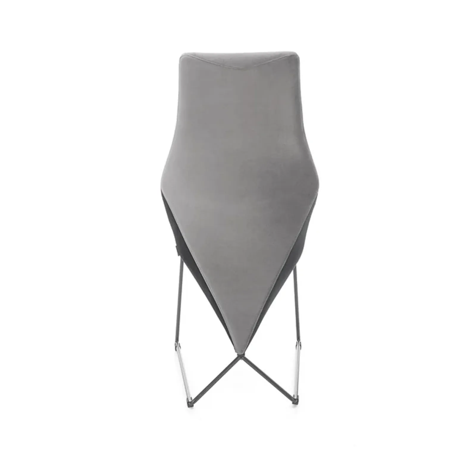 Garnero Arredamenti Sedie In Tessuto-Set 2 sedie da pranzo imbottite in velluto nero Malabo Grigio