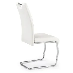 Garnero Arredamenti Sedie Imbottite Ecopelle-Set 4 sedie da pranzo in ecopelle Deva Bianco