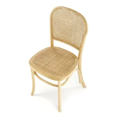 Garnero Arredamenti Sedie In Legno-Set 2 sedie da pranzo in rattan naturale Ivory