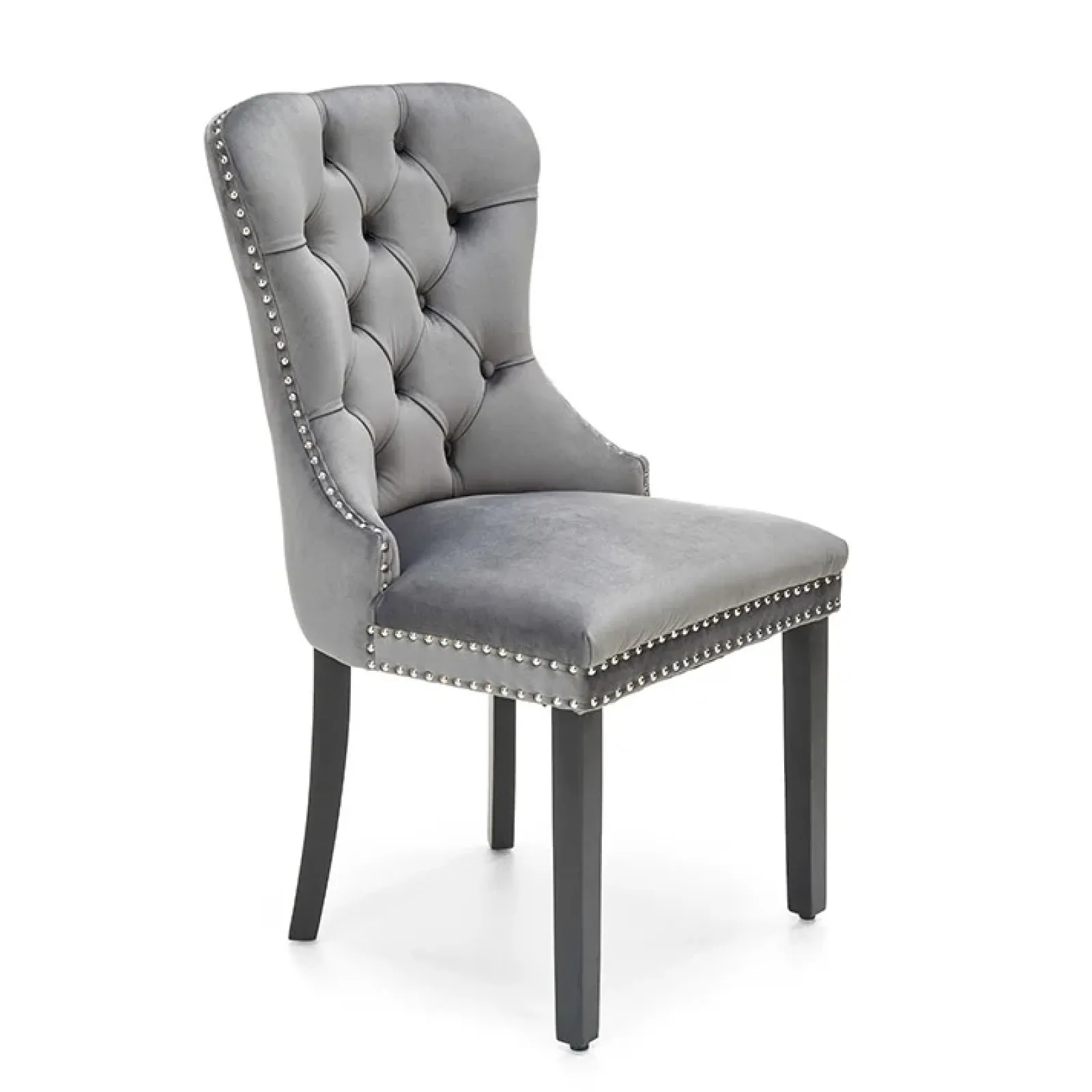 Garnero Arredamenti Sedie In Tessuto-Set 2 sedie da pranzo moderne in tessuto nero Briar Grigio