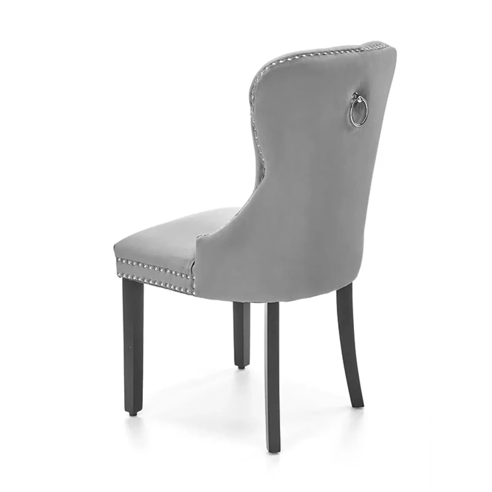 Garnero Arredamenti Sedie In Tessuto-Set 2 sedie da pranzo moderne in tessuto nero Briar Grigio