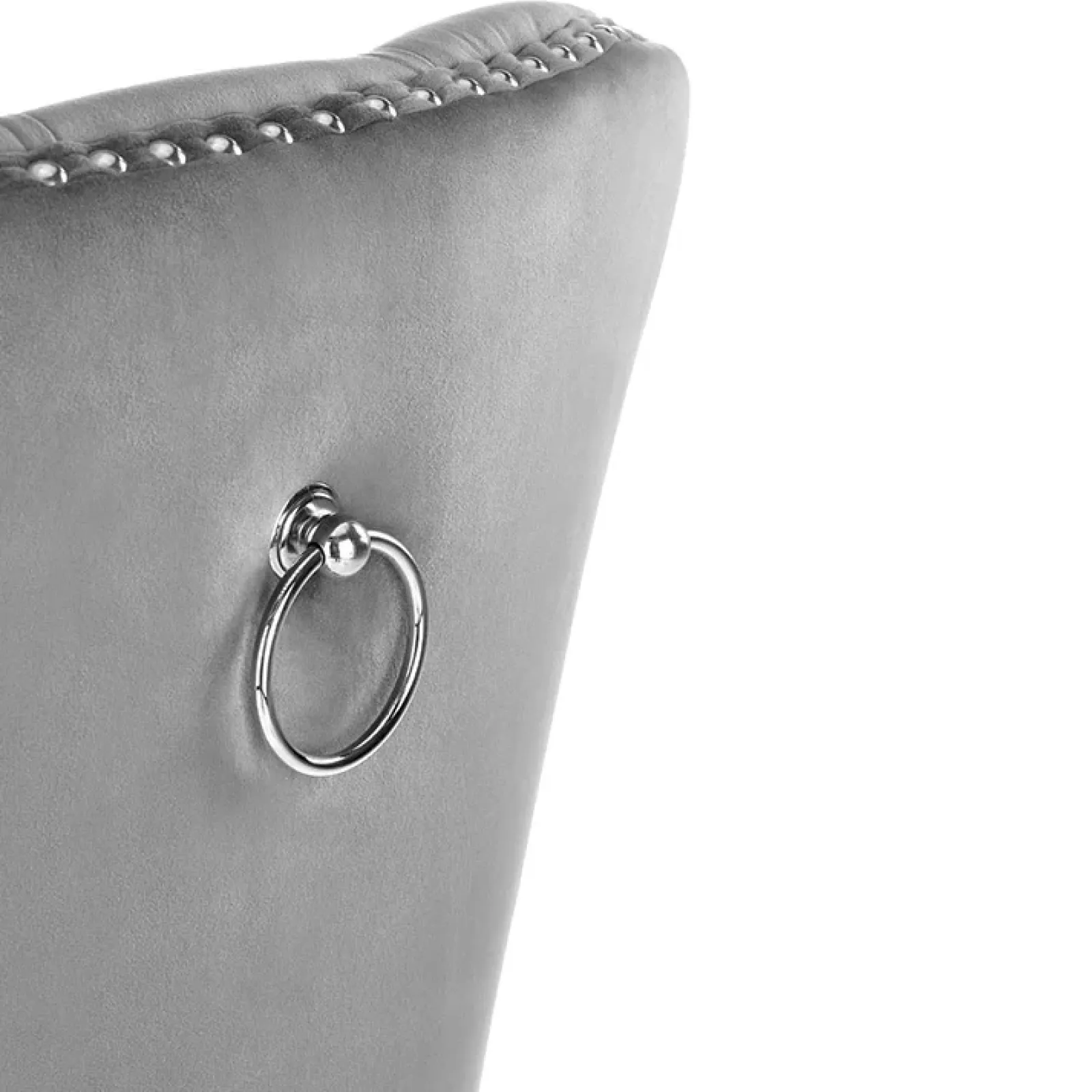 Garnero Arredamenti Sedie In Tessuto-Set 2 sedie da pranzo moderne in tessuto nero Briar Grigio