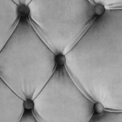 Garnero Arredamenti Sedie In Tessuto-Set 2 sedie da pranzo moderne in tessuto nero Briar Grigio