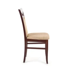 Garnero Arredamenti Sedie In Tessuto|Sedie In Legno-Set 2 sedie da pranzo moderne in tessuto noce Lusaka