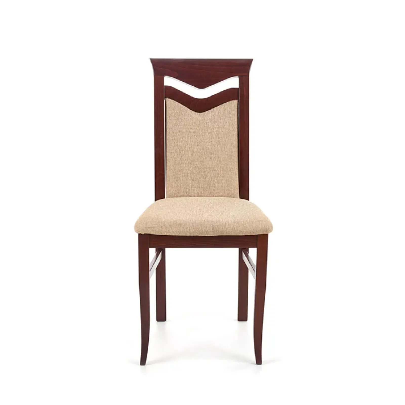 Garnero Arredamenti Sedie In Tessuto|Sedie In Legno-Set 2 sedie da pranzo moderne in tessuto noce Lusaka