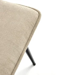 Garnero Arredamenti Sedie In Tessuto-Set 4 sedie da pranzo moderne in tessuto nero Quiche Beige