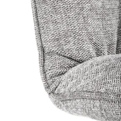 Garnero Arredamenti Sedie In Tessuto-Set 4 sedie da pranzo moderne in tessuto grigio nero Kaos