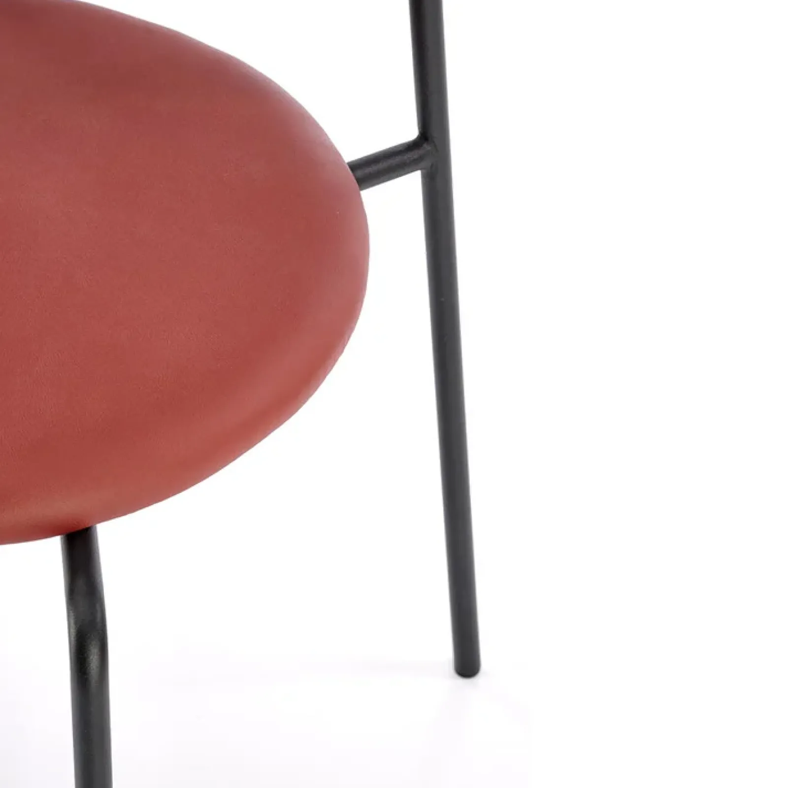 Garnero Arredamenti Sedie In Legno|Sedie Imbottite Ecopelle-Set 4 sedie da sala in rattan ed ecopelle Tiny Bordeaux