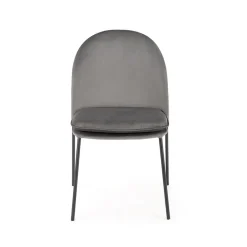 Garnero Arredamenti Sedie In Tessuto-Set 4 sedie da sala moderne in tessuto grigia Orco Grigio