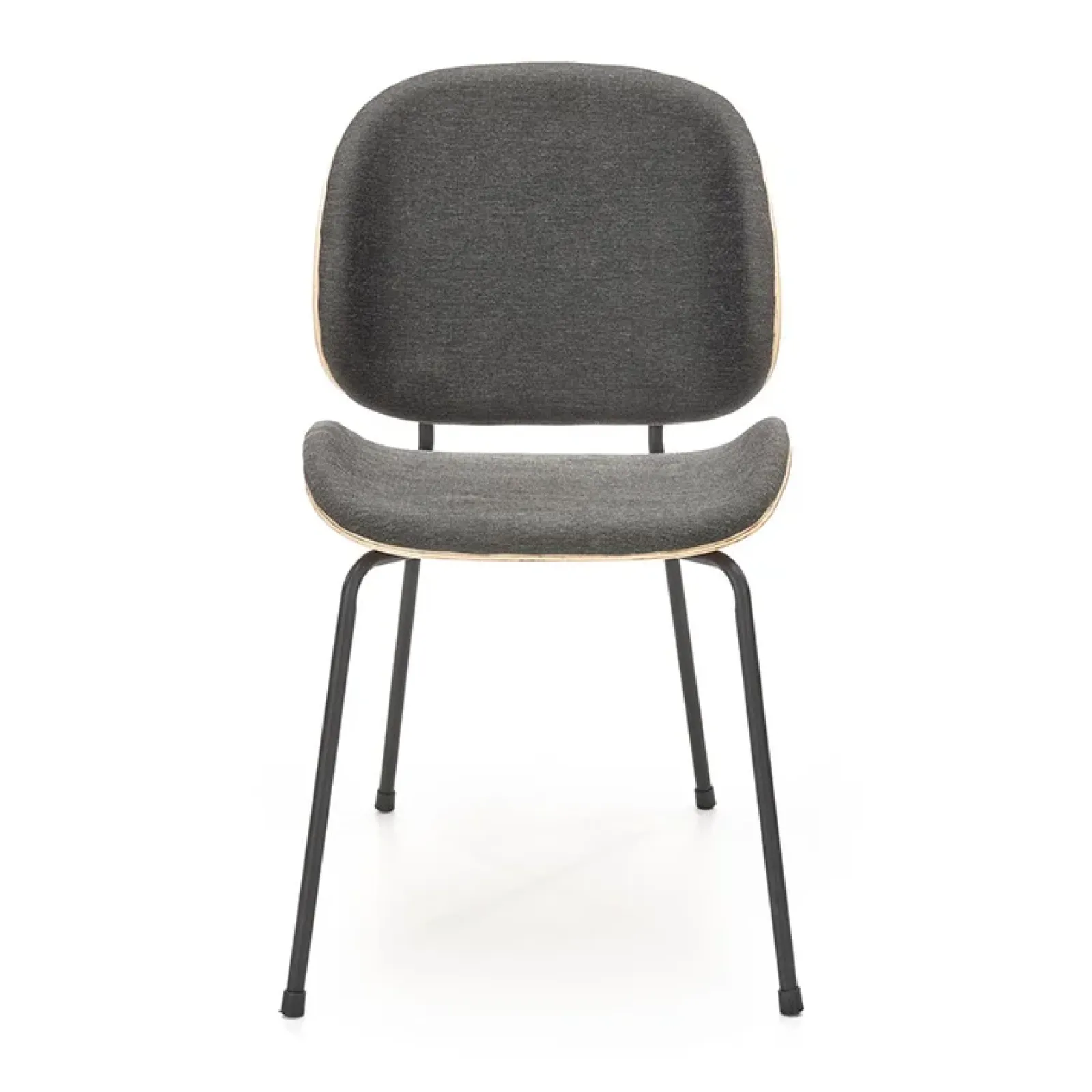 Garnero Arredamenti Sedie Sala Attesa|Sedie In Tessuto-Set 2 sedie da sala moderne in tessuto rovere grigio scuro Dorotea