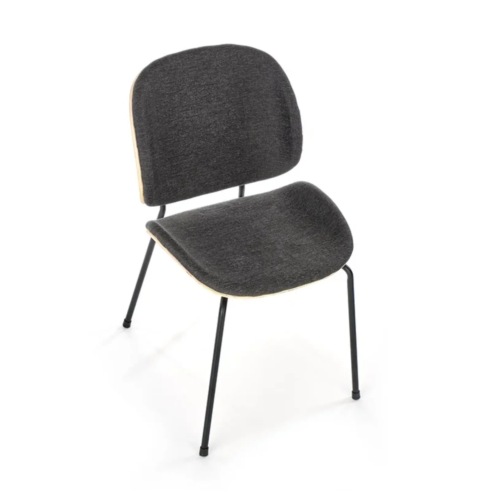 Garnero Arredamenti Sedie Sala Attesa|Sedie In Tessuto-Set 2 sedie da sala moderne in tessuto rovere grigio scuro Dorotea