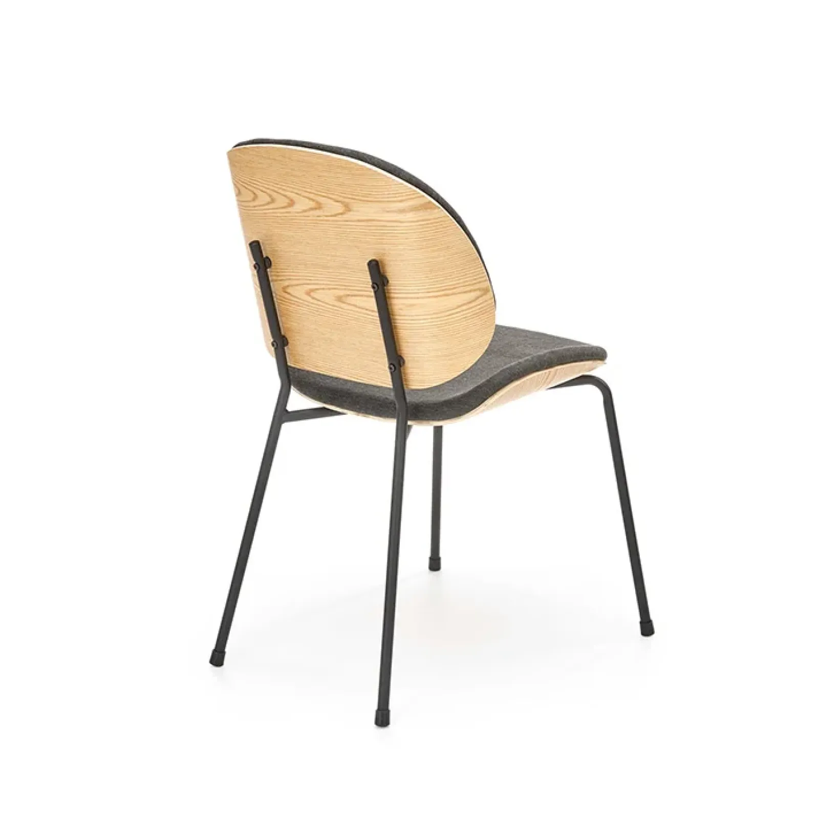 Garnero Arredamenti Sedie Sala Attesa|Sedie In Tessuto-Set 2 sedie da sala moderne in tessuto rovere grigio scuro Dorotea