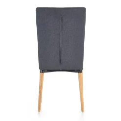 Garnero Arredamenti Sedie In Tessuto-Set 4 sedie da sala moderne in tessuto grigio scuro Barone