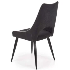 Garnero Arredamenti Sedie In Tessuto-Set 2 sedie imbottite in tessuto grigio design Brida