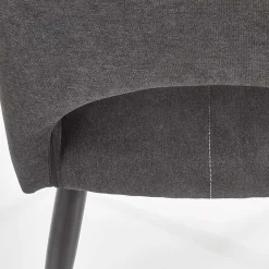 Garnero Arredamenti Sedie In Tessuto-Set 2 sedie imbottite in tessuto grigio design Brida