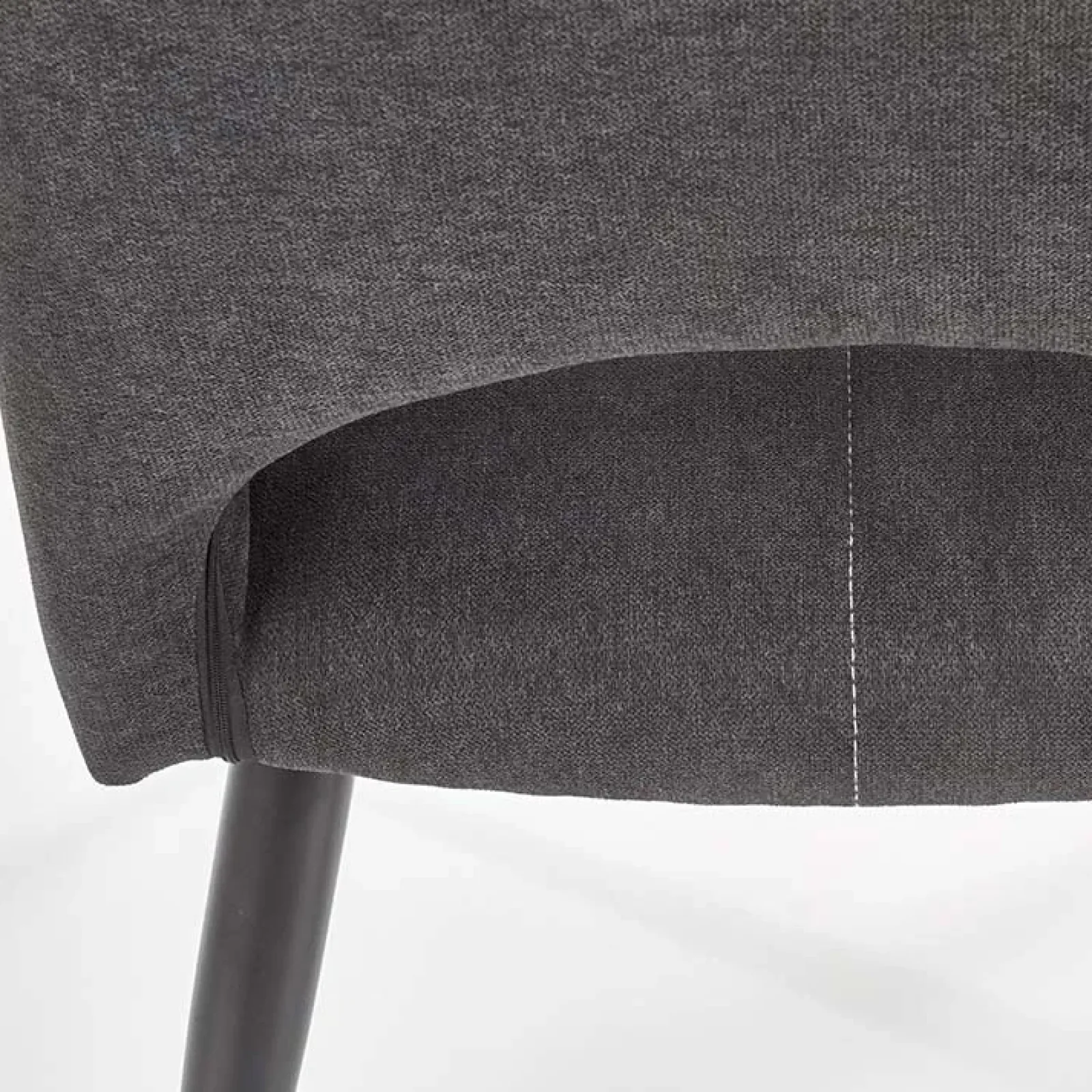 Garnero Arredamenti Sedie In Tessuto-Set 2 sedie imbottite in tessuto grigio design Brida