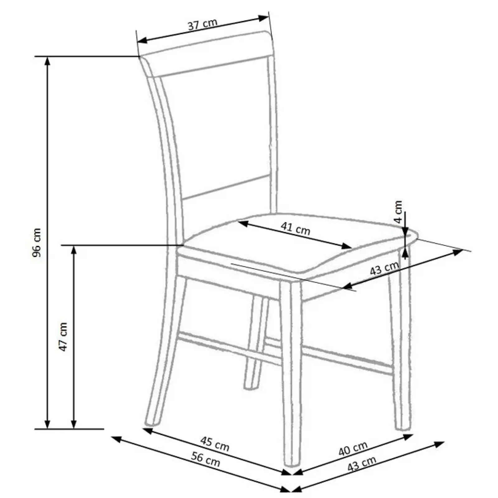 Garnero Arredamenti Sedie In Tessuto|Sedie In Legno-Set 2 sedie imbottite in tessuto beige con gambe noce scuro Olivia Beige - Noce