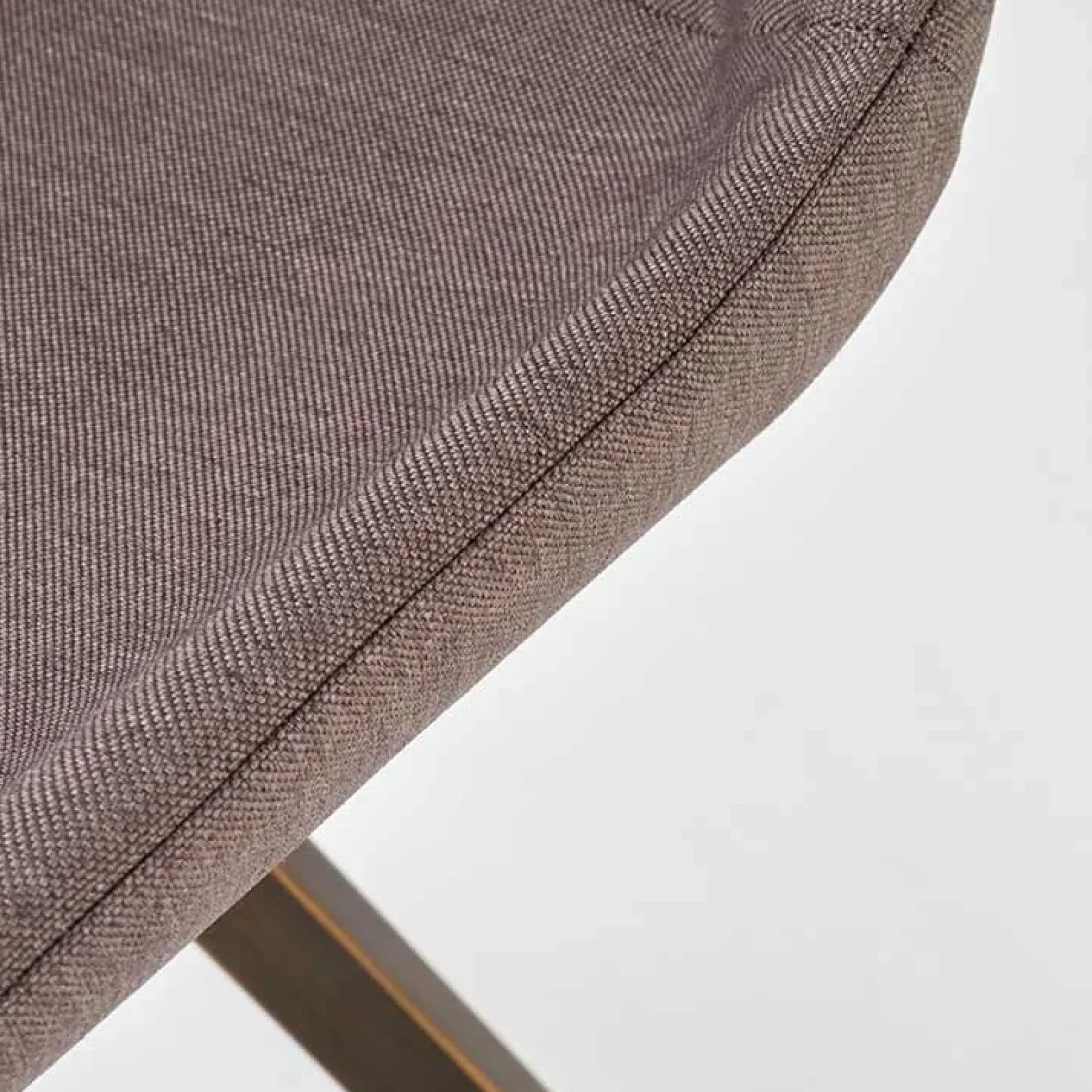 Garnero Arredamenti Sedie In Tessuto-Set 2 sedie imbottite in tessuto grigio acciaio oro antico Joanna