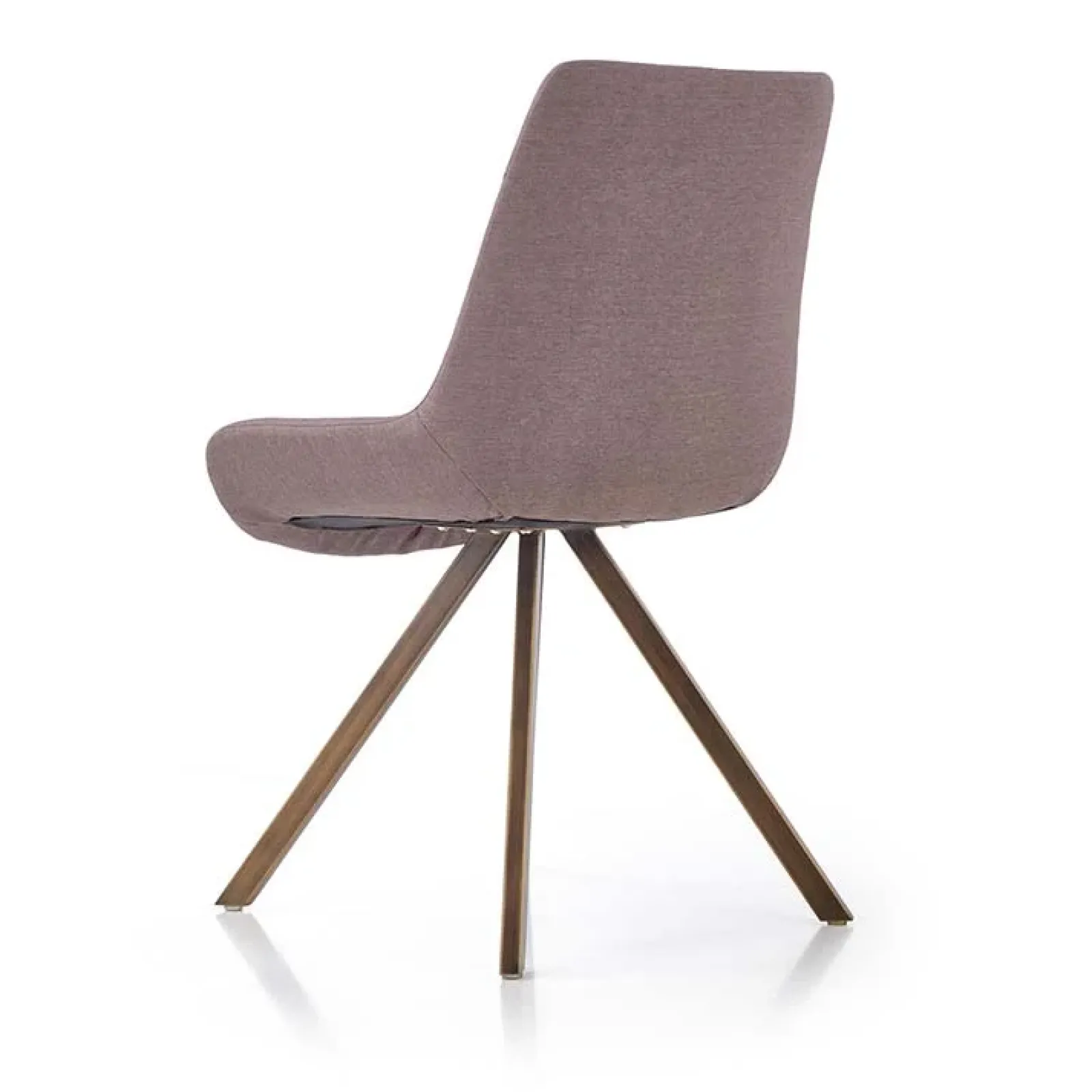 Garnero Arredamenti Sedie In Tessuto-Set 2 sedie imbottite in tessuto grigio acciaio oro antico Joanna