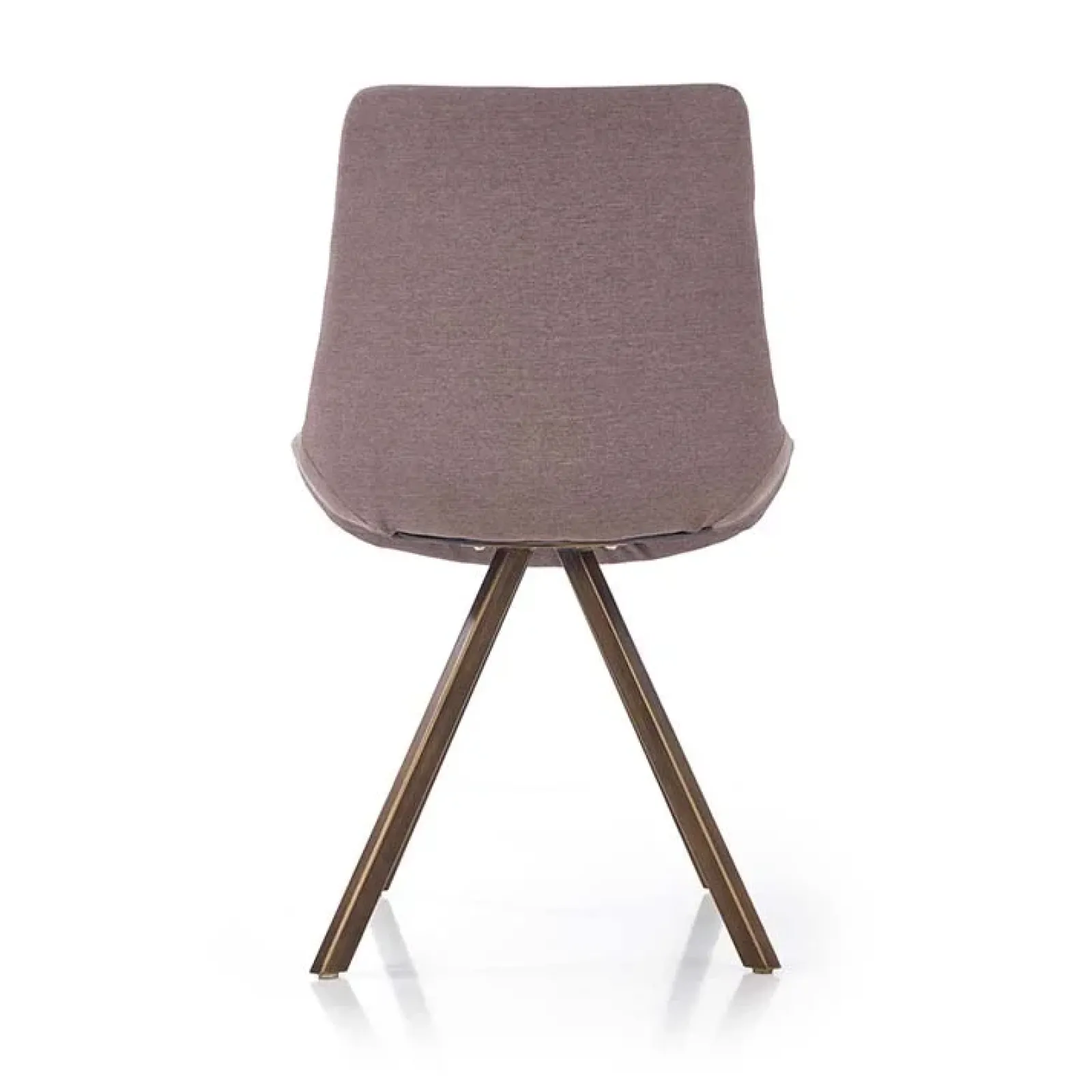 Garnero Arredamenti Sedie In Tessuto-Set 2 sedie imbottite in tessuto grigio acciaio oro antico Joanna