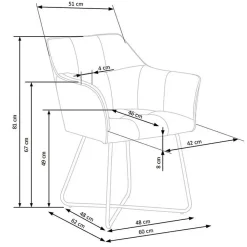 Garnero Arredamenti Sedie In Tessuto-Set 2 sedie imbottite in velluto beige industrial Elsa