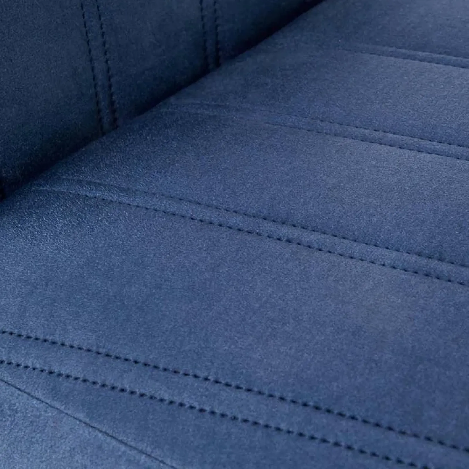 Garnero Arredamenti Sedie In Tessuto-Set 2 sedie imbottite in velluto blu con gambe in legno nero Soledad