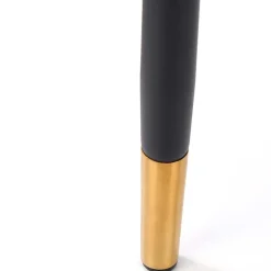 Garnero Arredamenti Sedie In Tessuto-Set 4 sedie imbottite in velluto verde acciaio nero oro Eden