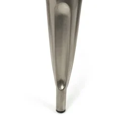 Garnero Arredamenti Sedie In Metallo|Sedie Polipropilene-Set 2 sedie in metallo impilabili grigio laccato Lix Argento