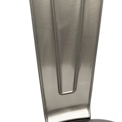 Garnero Arredamenti Sedie In Metallo|Sedie Polipropilene-Set 2 sedie in metallo impilabili grigio laccato Lix Argento