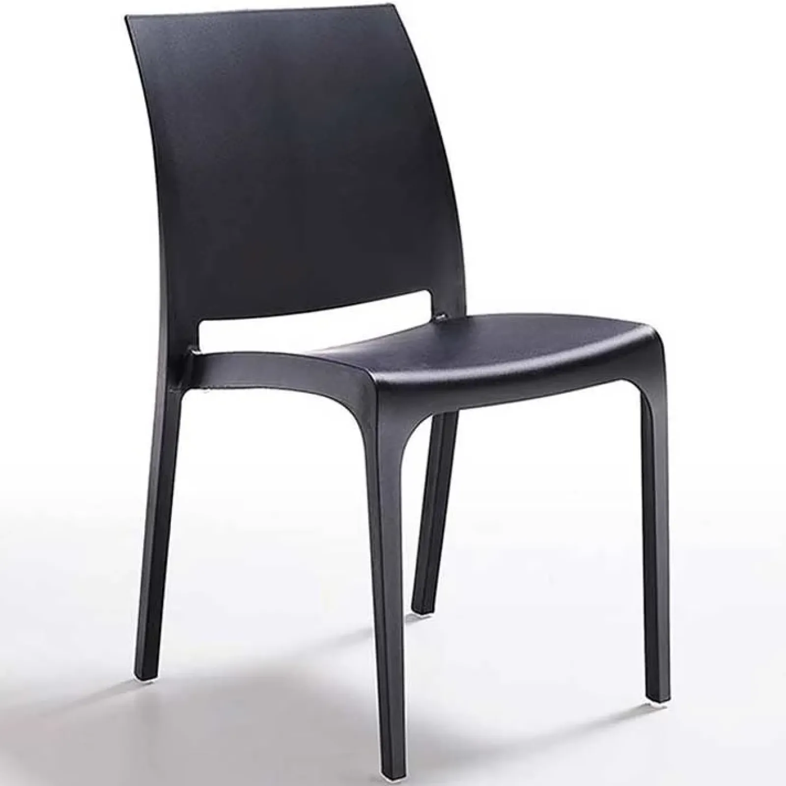 Garnero Arredamenti Sedie Polipropilene-Set 4 sedie in polipropilene impilabili Tape Gihome® Nero