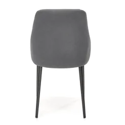 Garnero Arredamenti Sedie In Tessuto-Set 4 sedie moderne da sala in tessuto grigio chiaro e scuro Daichi