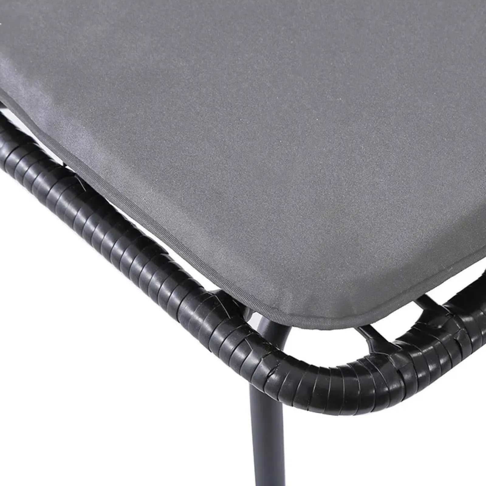 Garnero Arredamenti Sedie Polipropilene-Set 4 sedie moderne da soggiorno in rattan nero Alicia