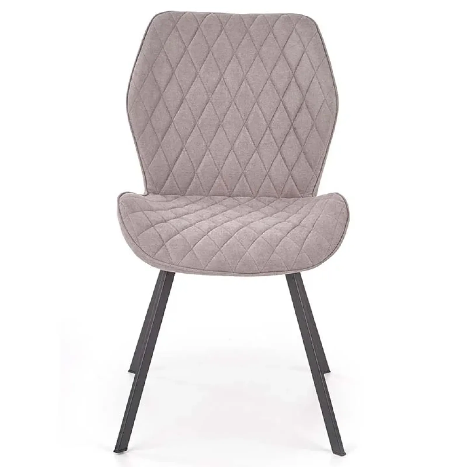 Garnero Arredamenti Sedie In Tessuto-Set 4 sedie moderne imbottite in tessuto grigio Raven