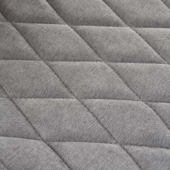 Garnero Arredamenti Sedie In Tessuto-Set 4 sedie moderne imbottite in tessuto grigio Raven