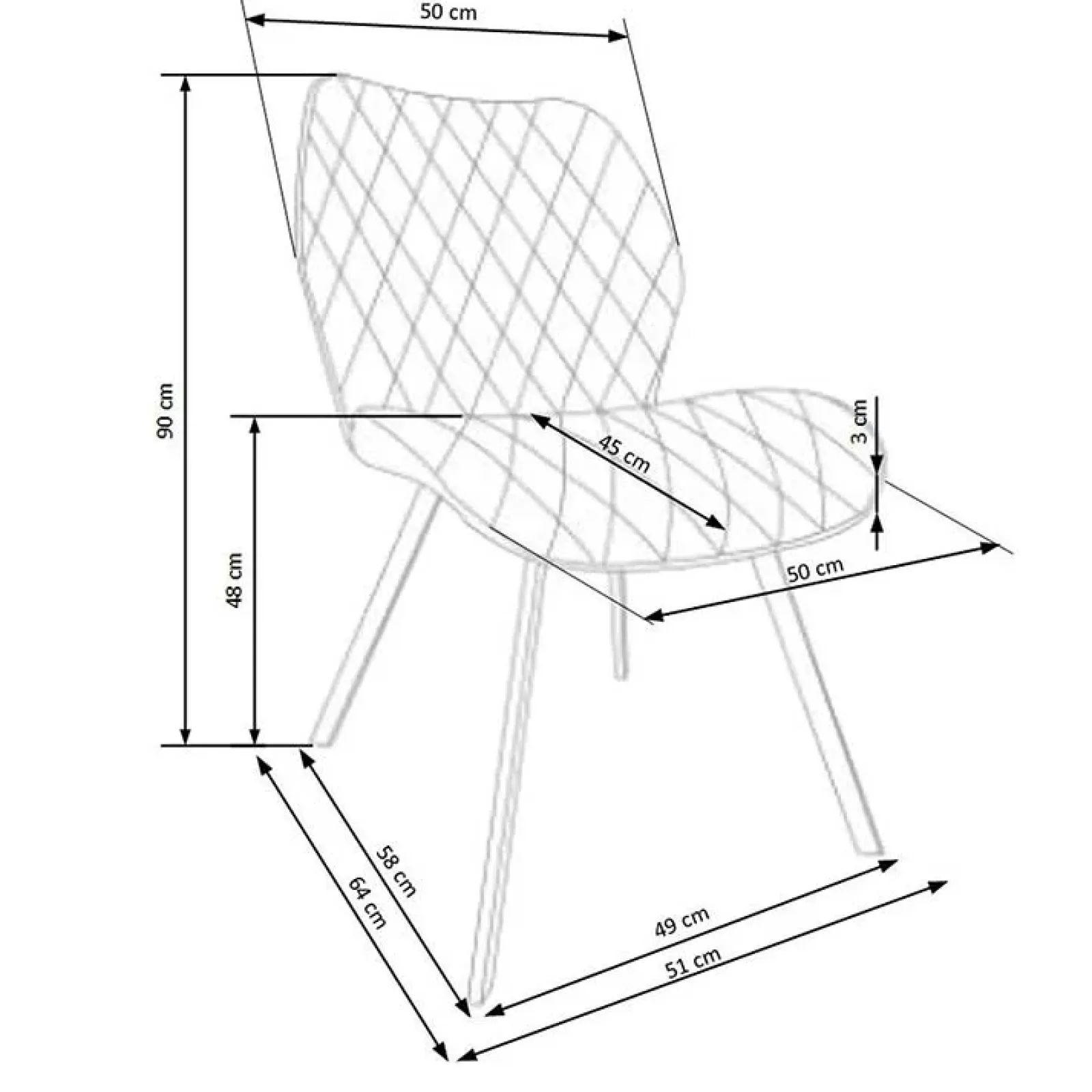Garnero Arredamenti Sedie In Tessuto-Set 4 sedie moderne imbottite in tessuto grigio Raven