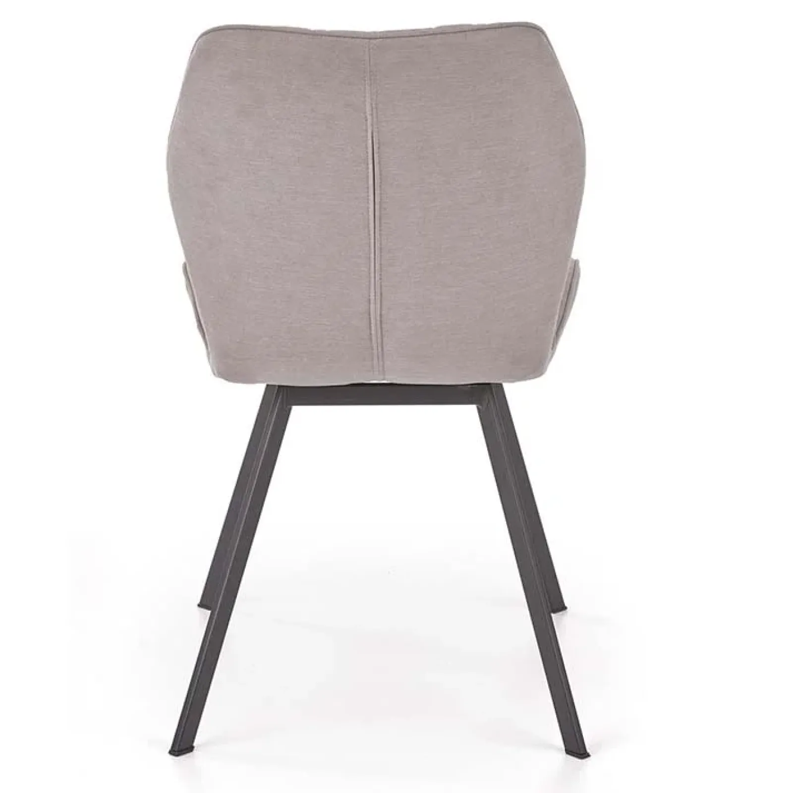 Garnero Arredamenti Sedie In Tessuto-Set 4 sedie moderne imbottite in tessuto grigio Raven