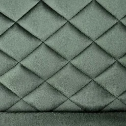 Garnero Arredamenti Sedie In Tessuto-Set 2 sedie moderne imbottite in velluto acciaio nero Juliet Verde