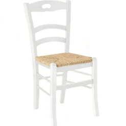 Garnero Arredamenti Sedie In Legno-Set 2 sedie moderne in legno laccato bianco opaco Avalon Gihome®