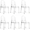 Garnero Arredamenti Sedie Trasparenti E Plexiglass-Set 6 sedie policarbonato trasparente impilabili Elisabeth Gihome®
