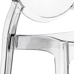 Garnero Arredamenti Sedie Trasparenti E Plexiglass-Set 6 sedie policarbonato trasparente impilabili Elisabeth Gihome®