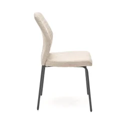 Garnero Arredamenti Sedie In Tessuto-Set 4 sedie sala moderne in tessuto Corvo Beige