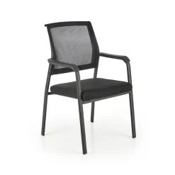 Garnero Arredamenti Sedie In Tessuto-Set 4 sedie soggiorno moderne in tessuto nero Precious