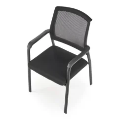 Garnero Arredamenti Sedie In Tessuto-Set 4 sedie soggiorno moderne in tessuto nero Precious